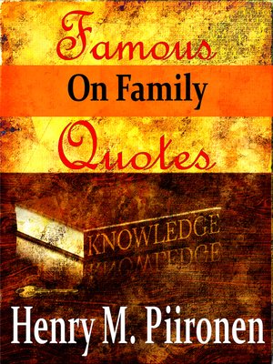 cover image of Famous Quotes on Family